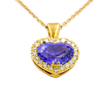 Tanzanite Classic Heart Pendant