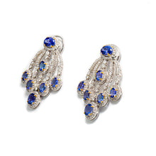 Tanzanite Peacock Earrings