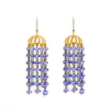 Tanzanite Waterfall Earrings