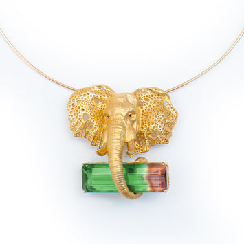 Tourmaline Njovu Pendant