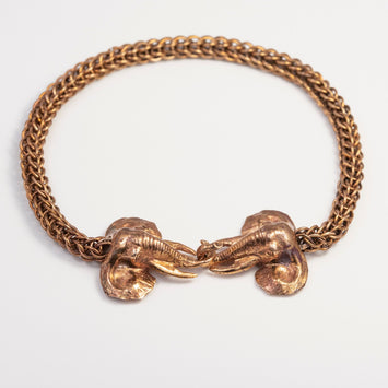 Copper Elephant Bracelet