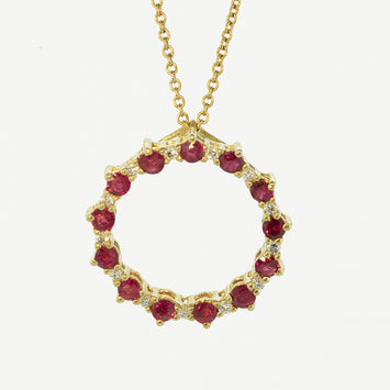 Ruby Eternity Pendant