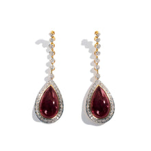 Rubellite Drop Earrings