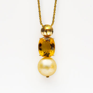 Golden Pearl & Citrine Set