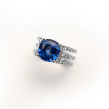 The Boat Sapphire Ring